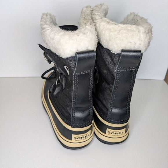 Womens Sorel Carnival size 6US 4UK Black Ankle High Insulated Lined Winter Boots - Picture 4 of 6